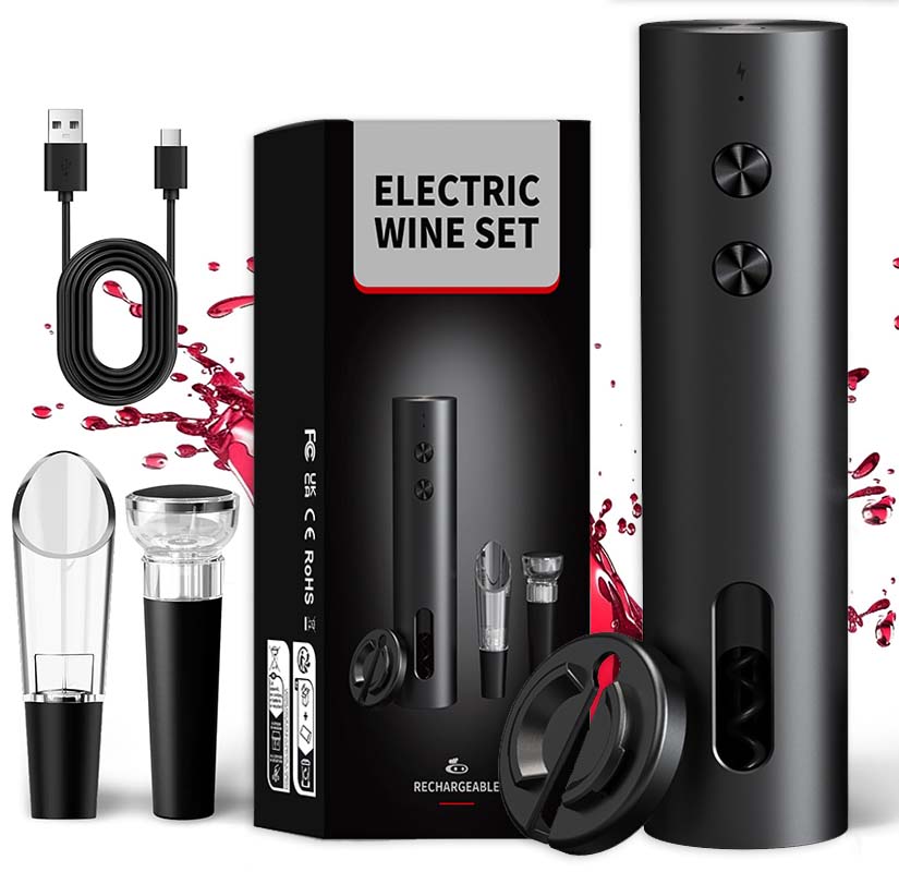 Wine Opener Electric - Elektryczny otwieracz do wina 4 w