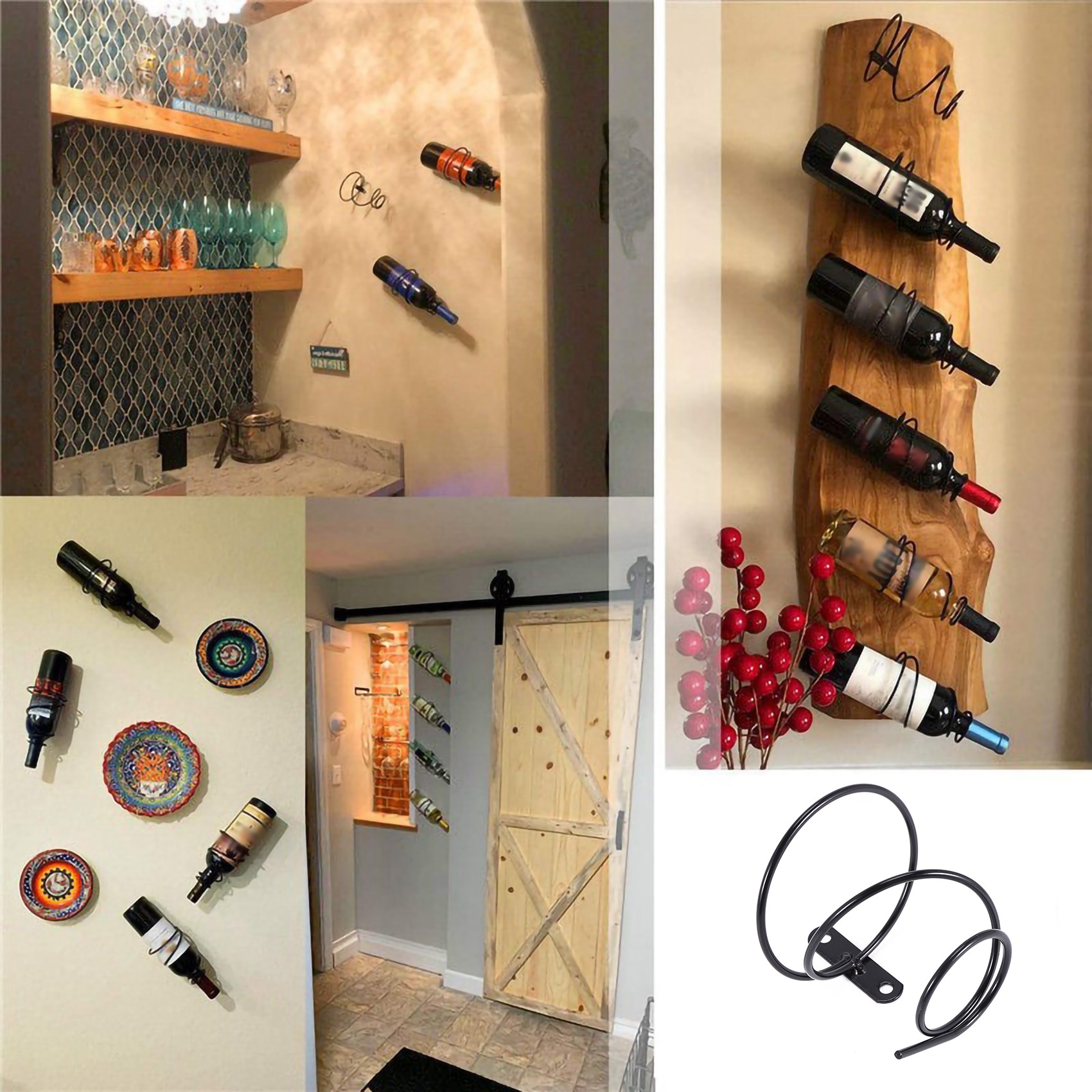 Wine Rack Wall Mount - Dostawa w 24 godziny, 3 sztuki,