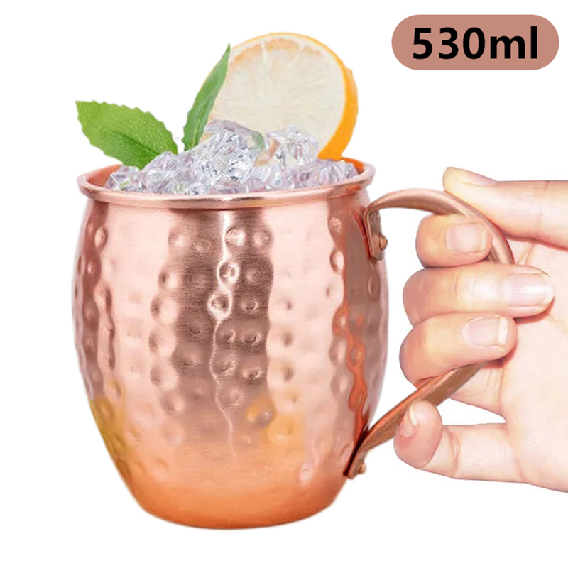 Wine Beer Coffee - 【F】530ml 100% Miedziany Kubek do Moscow