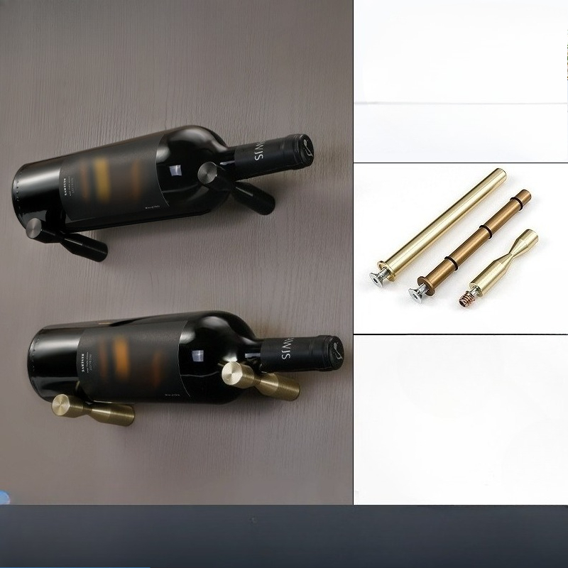 Wine Rack Wall Mount - 2 pary ściennych stojaków na wino,