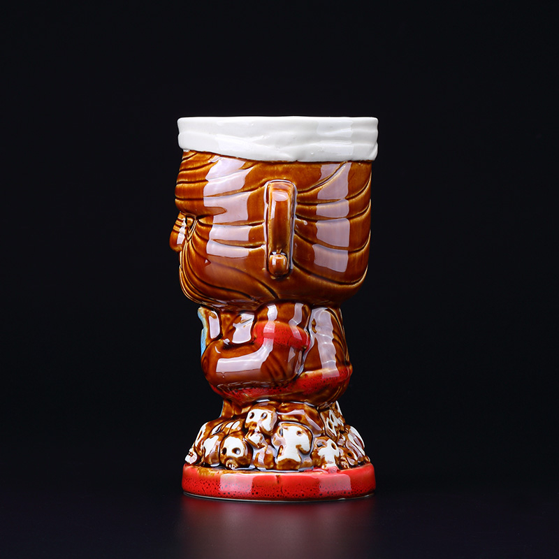 Wine Beer Coffee - Kubek ceramiczny Tiki 520 ml, kreatywny