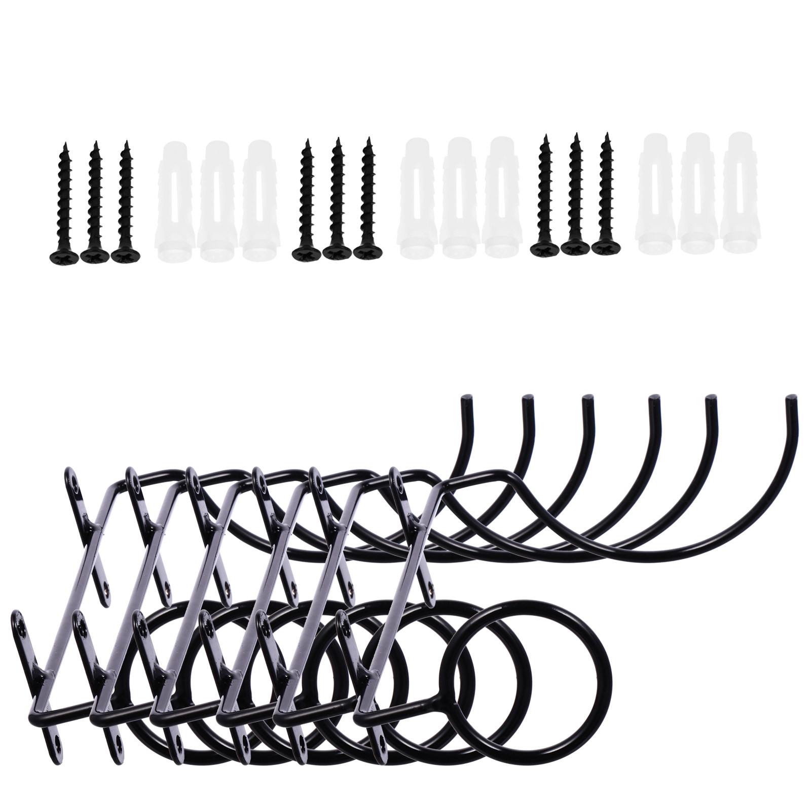 6 szt. Żelazny Stojak na Wino  – Wine Rack Wall Mount recenzja i cena