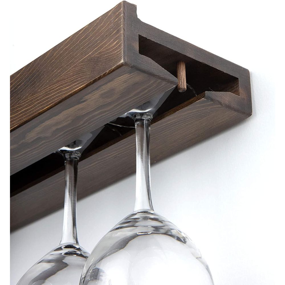 Drewniany, wiszący na ścianie  – Wine Rack Wall Mount recenzja i cena