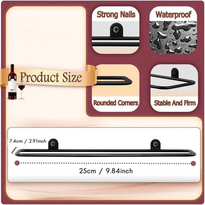 AB66-6 szt. Wiszący na ścianie – Wine Rack Wall Mount recenzja i cena