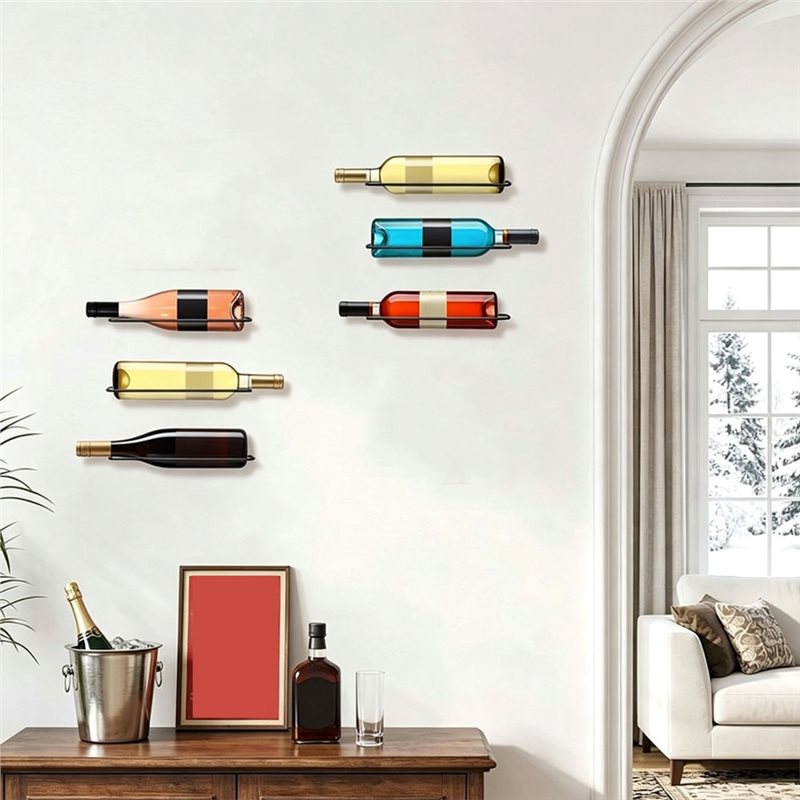 AB66-6 szt. Wiszący na ścianie – Wine Rack Wall Mount recenzja i cena