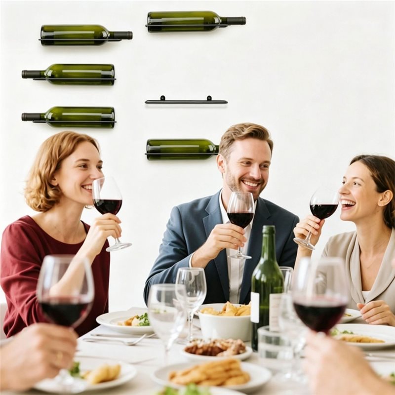 AB66-6 szt. Wiszący na ścianie – Wine Rack Wall Mount recenzja i cena