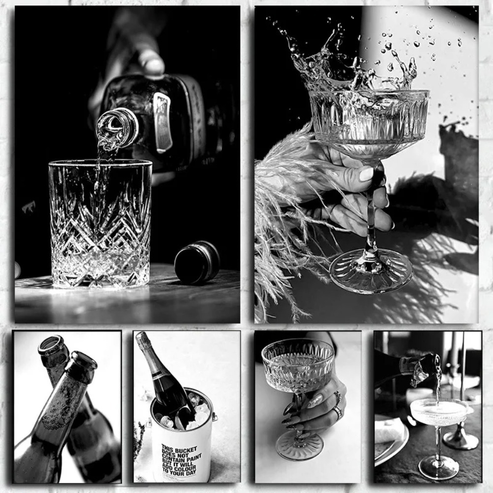 Czarno-biały bar szampan piwo  – Whisky Beer And Wine recenzja i cena