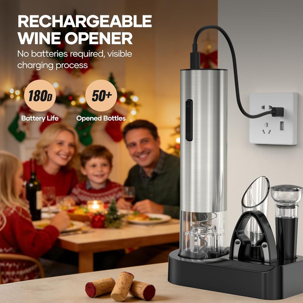 Elektryczny otwieracz do wina  – Wine Opener Electric recenzja i cena