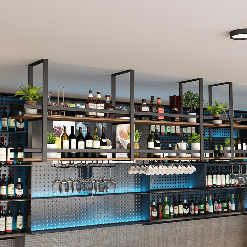 Prosty metalowy wieszak z kute – Wine Rack Wall Mount recenzja i cena