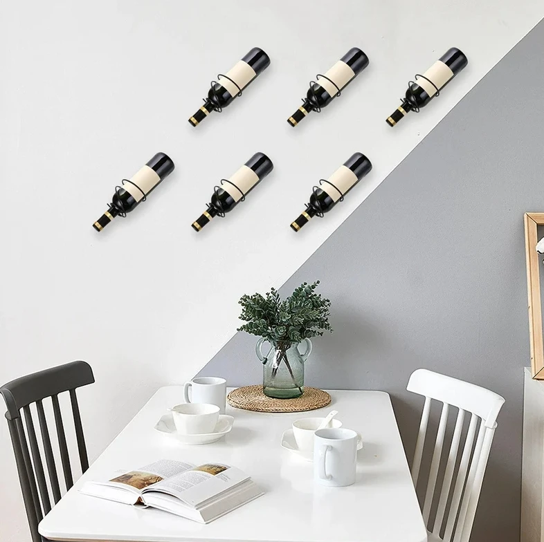 Zestaw 6 naściennych stojaków  – Wine Rack Wall Mount recenzja i cena