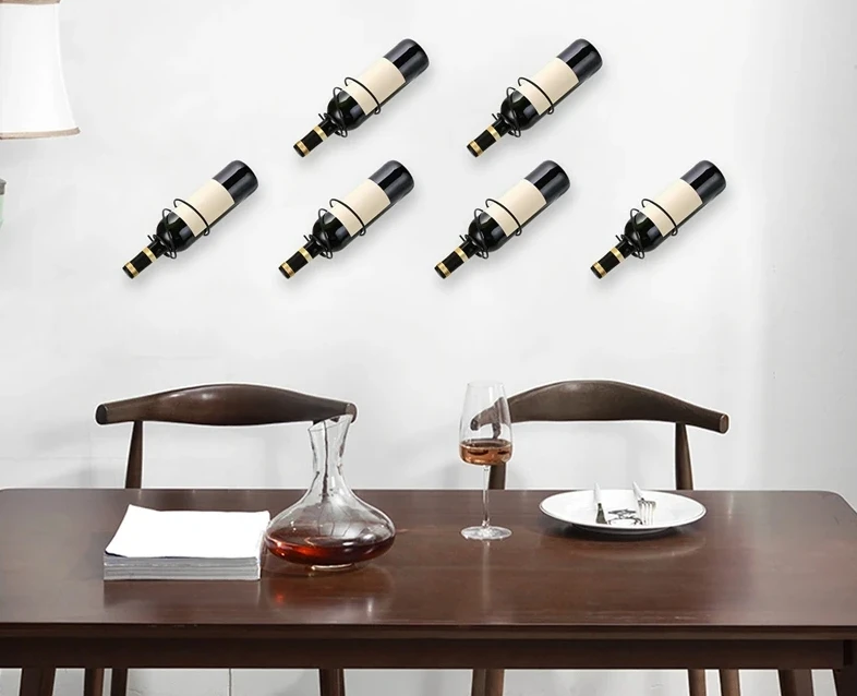 Zestaw 6 naściennych stojaków  – Wine Rack Wall Mount recenzja i cena
