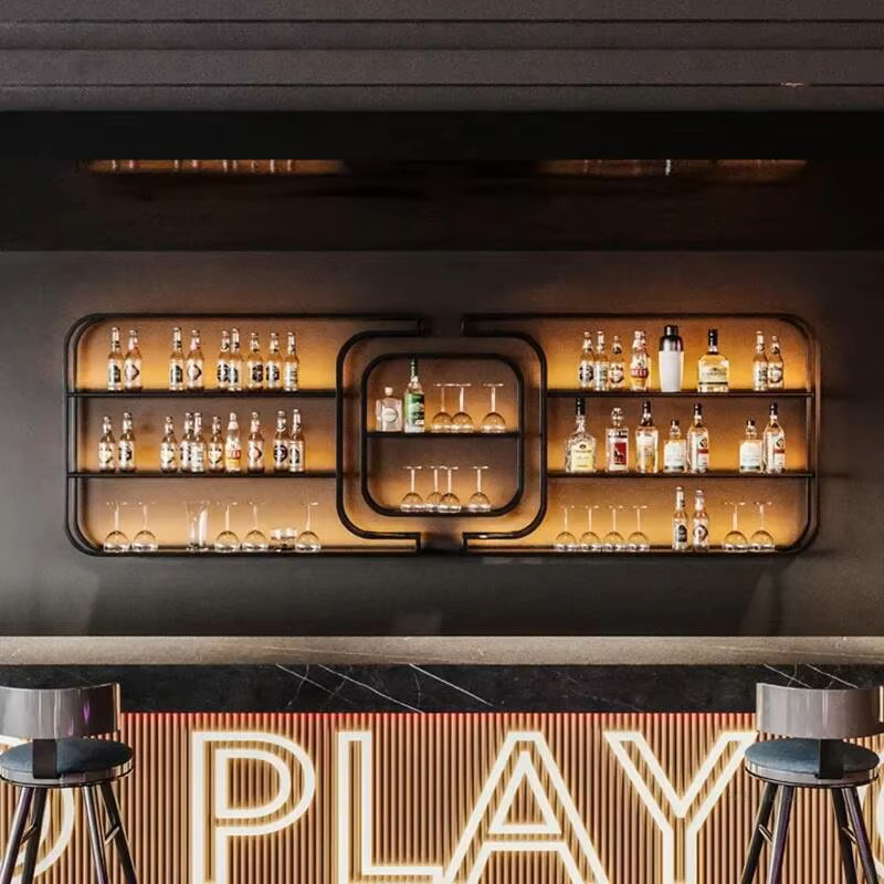 Prosty, kute żelazny regał na  – Wine Rack Wall Mount recenzja i cena